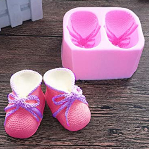 C Botines De Silicona Para Fondant, Zapatos De Punto Para