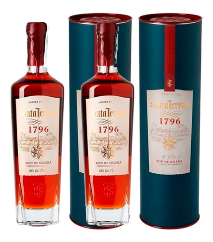 Ron Santa Teresa 1796 Ron De Solera 700ml X2 Unidades