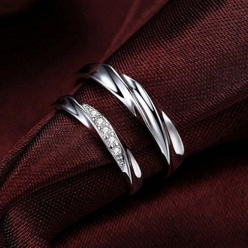 Imagen 5 de 7 de Anillos De Parejas Plata 925 Para Mujeres Y Hombres