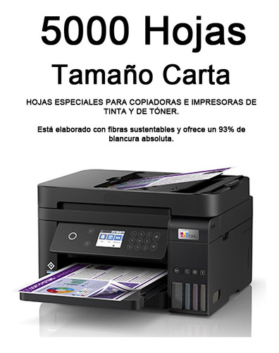 Hojas Tamaño Carta Bond 5000 Hojas / L18112 Blanco