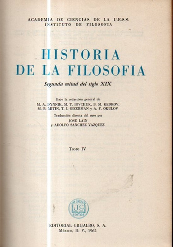 Historia De La Filosofia Tomo 4 