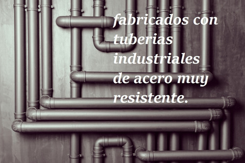 Mesa Ratona Estilo Industrial Rústica Hierro Y Madera Fasur