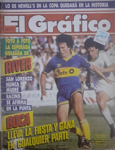 El Gráfico 3603 Mandiyu 0 Boca 3,copa Final Ida Ñuls 1 Nac 0