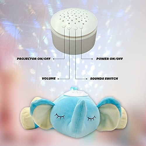 Lámpara Proyectora Nocturna Bebé Linzy Toys Con Sonidos