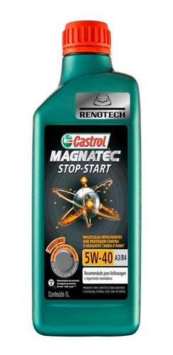 Oleo Castrol 5w40 Sn Magnatec Stop Start A3/b4 Sintetico 1lt