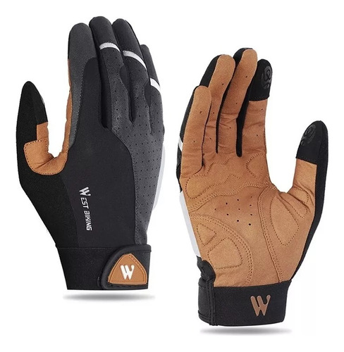 Guantes West Biking Mtb Y Ruta Dedo Largo Bicicleta 