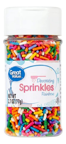 Chispas Jimmy Caramelo Adornar Postres Sprinkles Rainbow 77g