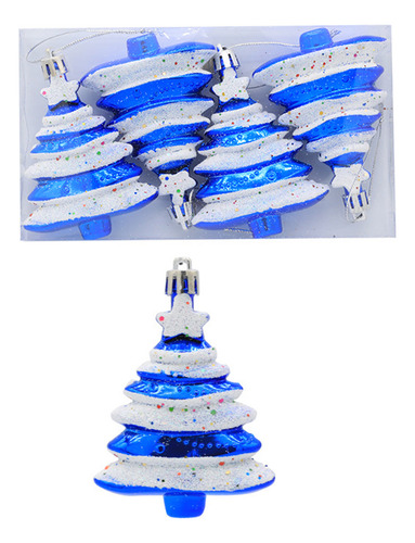 (bl)plastic Tree Shape Christmas Hanging Ornaments Shatterp