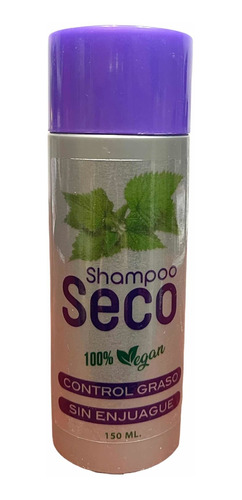 Shampu Seco Ortiga 100% Vegano Control Graso Sin Enjuague 