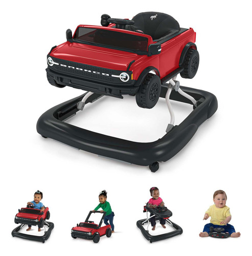 Andadera 4 En 1 Bronco Rojo Bright Starts 12823 Color 0600-rojo