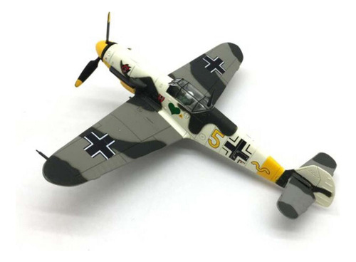 Aleación De Caza Bf109 A Escala 1:72 Con Soporte Para