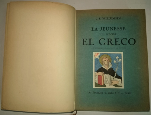 El Greco La Jeunesse Du Peintre El Greco Paris 1927. 2 Tomos (Usado)