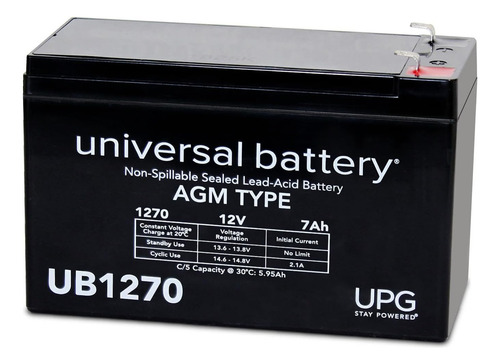 Universal Power Group 85945 Batería Sellada De Plomo Ácido