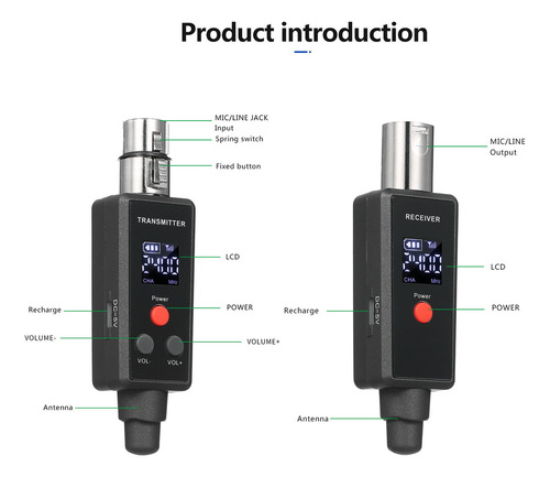 Receptor De Audio Micrófono Móvil Inalámbrico Señal Inalámbr
