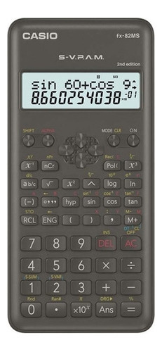 Imagen 1 de 3 de Calculadora Cientifica Casio Fx-82ms Negro Ms-2