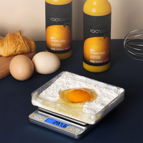 Báscula De Cocina De 3 Kg/0,1 G: Accue Para Cocinar Y Hornea