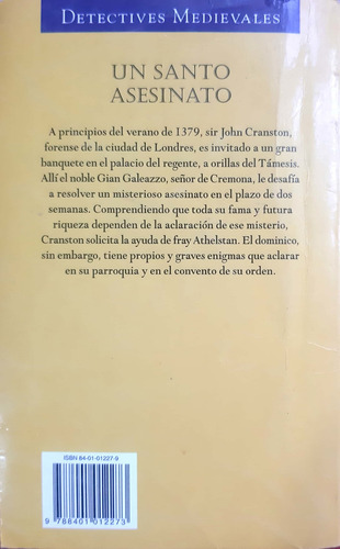 Un Santo Asesinato Paul Harding Plaza Janés * (Usado)