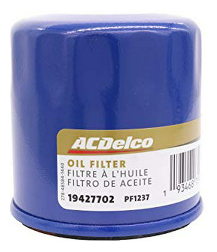 Filtro De Aceite Acdelco Gold Pf1237