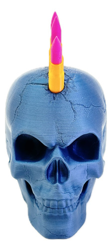 Craneo Cyberpunk Bullet Balas Deco Calavera Skull