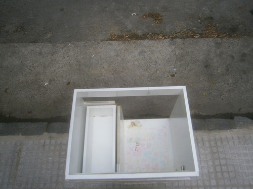 Vanitory Sin Pileta Laqueado Blanco Blanco (Usado)