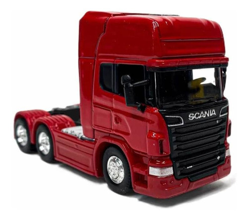 Camión de caballos en miniatura Scania V8 R730 rojo