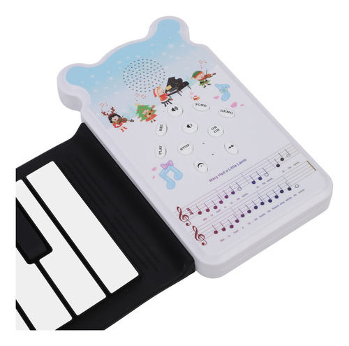 Piano Electrónico Hand Roll, 49 Teclas, 8 Tonos