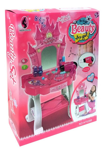 Imagen 5 de 6 de Tocador Niña Luces Y Sonido Set De Belleza Castillo / Lhua