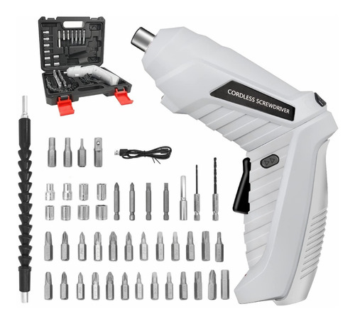 Destornillador Taladro Eléctrico Inalámbrico Set 47pcs 3.6v