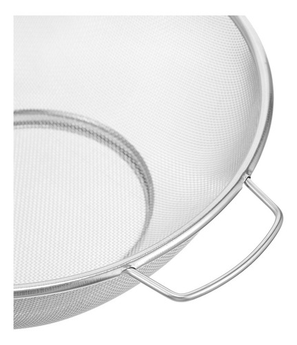 Colador De Malla De Acero Inoxidable Con Doble Asa Fine Mesh