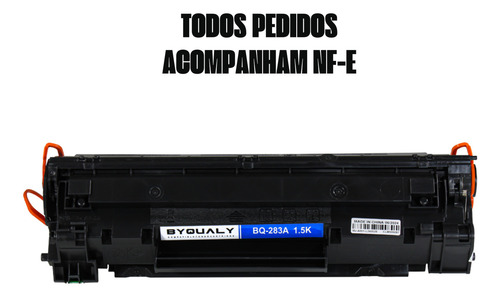 Kit 3 Toner Compatível Hp Cf283a 283a M127fn M125a M225 Tinta Preto
