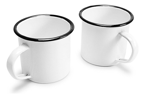 Taza Esmaltada Para Camping Con Asa Para Exteriores E Interi