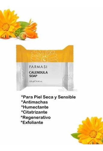 Jabón De Caléndula 125 G. Farmasi