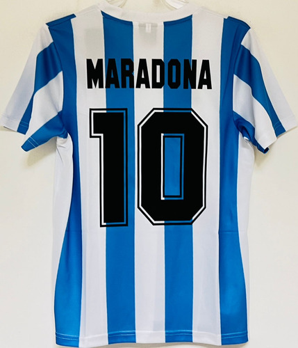 Jersey Argentina 1986 Local Albiceleste Diego Maradona Niño