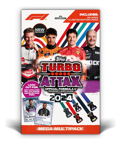 Mega Multipack Turbo Attax Formula 1 2024 39 Tarjetas Más 2