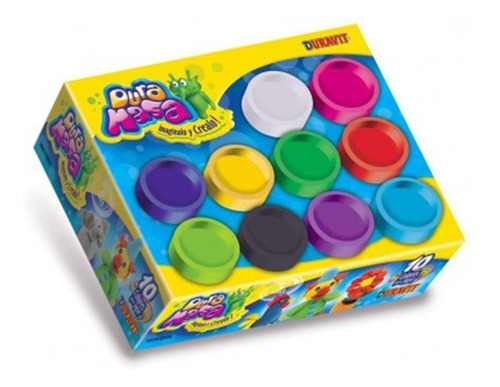 Dura Masa Duravit Pack X10 Potes Colores Plastilina