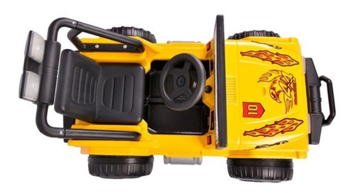 Camioneta a batería para niños Rodacross Wrangler color amarillo 220V-230V