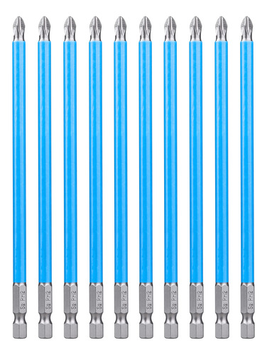 Yakamoz Juego De 10 Puntas De Destornillador Phillips De 6 P