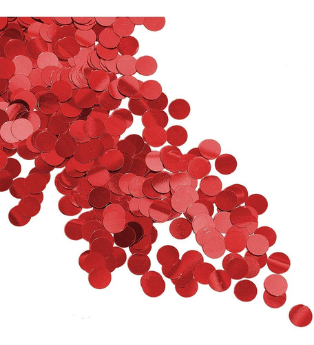 Círculos De Confeti Para Decoraciones De Fiesta (rojo, 7 Oz)