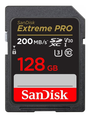 Memoria 128gb Sandisk Extreme Pro Uhs-i Sdxc 200mbs