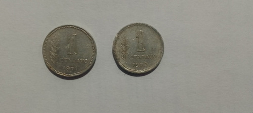 Monedas De Un Centavo De 1970/71