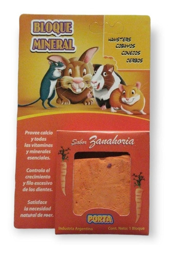 Imagen 1 de 3 de Piedra Mineral Roedores Hamsters Cobayos Dientes Sanos Porta