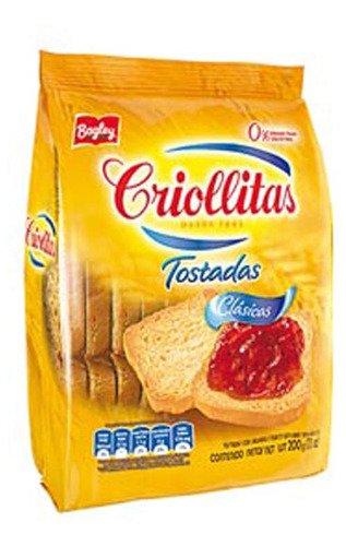 Pack X 12 Unid. Tostadas  195 - 200 Gr Criollitas