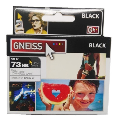 Tinta Generica Gneiss 73 Negro Tx200 Tx300f Tx400 Cx9300