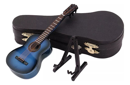 Modelo De Miniguitarra Con Soporte Y Funda, Colección De