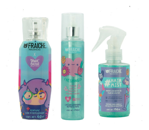 Kit Fraiche Vania Bachur Perfume, Body Y Hair Mist