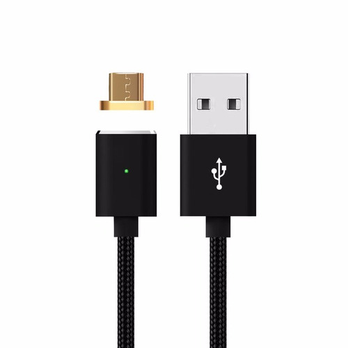 Cable Datos Usb Android Magnetico 100cm Mantis Negro