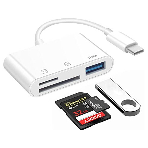 Lector De Tarjetas Usb C Para Micro Sd Y Tf, Seminer 3 En 1,