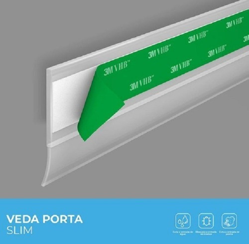 Protector Veda Porta Slim contra agua, polvo e insectos, 80 cm