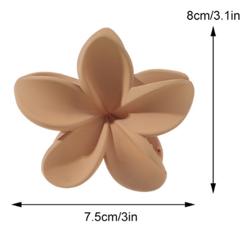 (bk) Preciosos Broches Hair Claw Con Delicadas Flores Mate