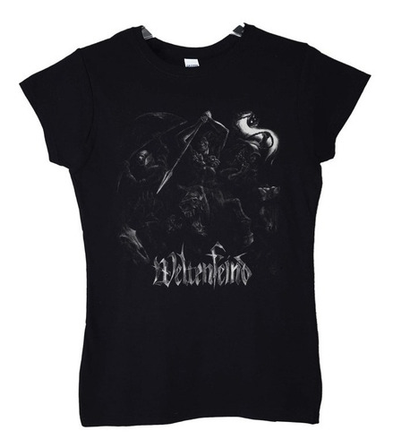 Polera Mujer Weltenfeind Split Metal Abominatron